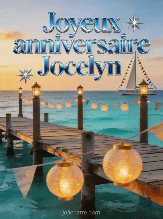 Joyeux anniversaire Jocelyn - Carte joyeux anniversaire jocelyn gratuite