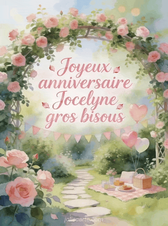 Joyeux anniversaire Jocelyne - Joyeux anniversaire jocelyne gros bisous