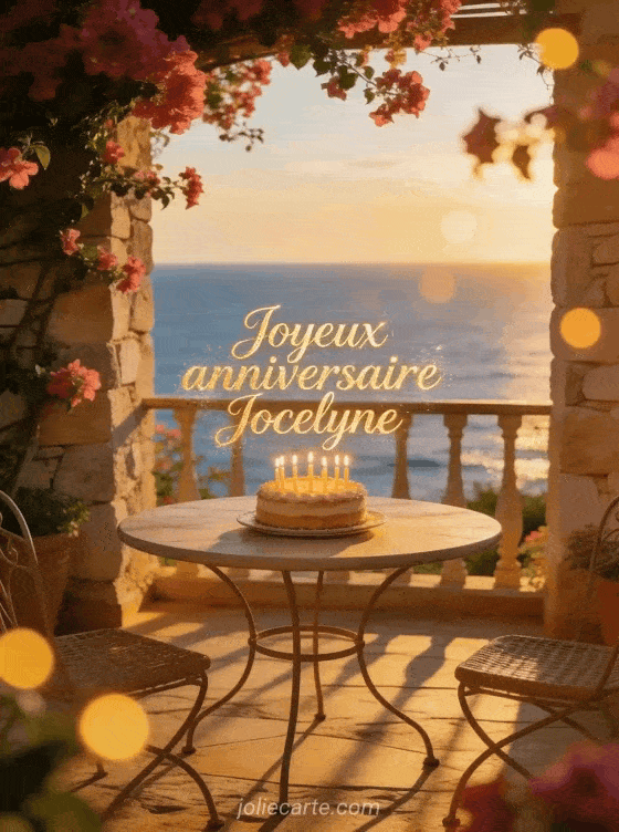 Joyeux anniversaire Jocelyne - Carte joyeux anniversaire jocelyne gratuite