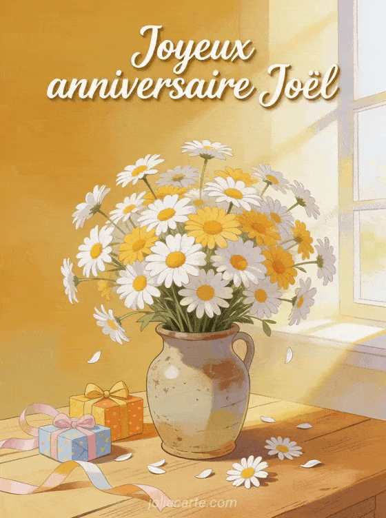Joyeux anniversaire Joël - Joyeux anniversaire joel fleurs