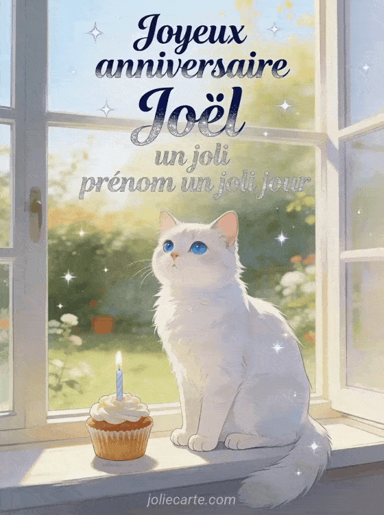 Joyeux anniversaire Joël - Joyeux anniversaire joel chat