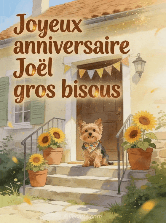 Joyeux anniversaire Joël - Joyeux anniversaire joel gros bisous