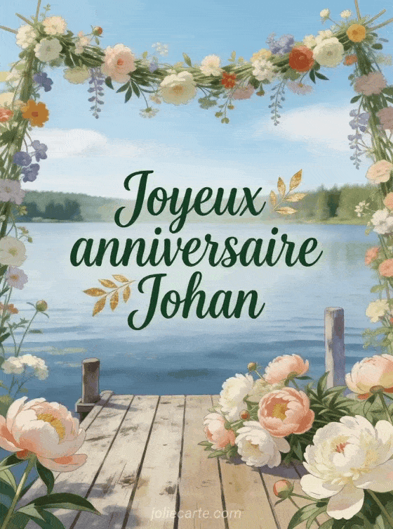 Joyeux anniversaire Johan - Joyeux anniversaire johan fleurs