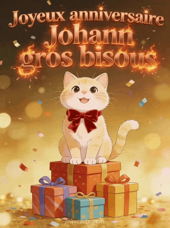 Joyeux anniversaire Johann - Joyeux anniversaire johann gros bisous