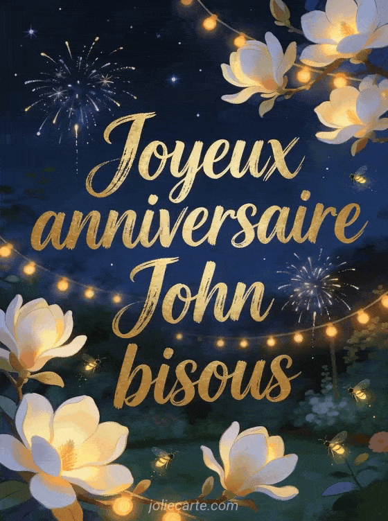 Joyeux anniversaire John - Joyeux anniversaire john bisous