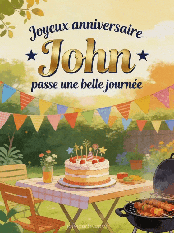 Joyeux anniversaire John - Joyeux anniversaire john gif anime
