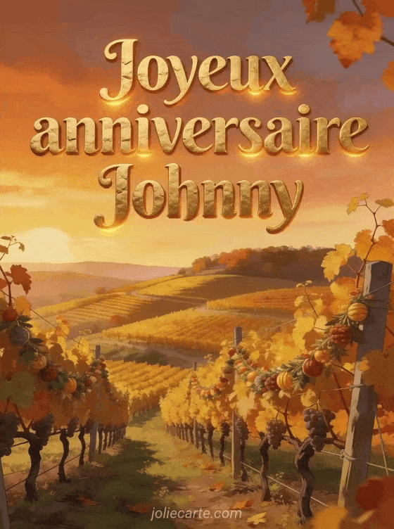 Joyeux anniversaire Johnny - Joyeux anniversaire johnny gif