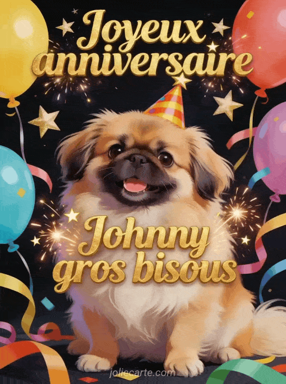 Joyeux anniversaire Johnny - Joyeux anniversaire johnny gros bisous