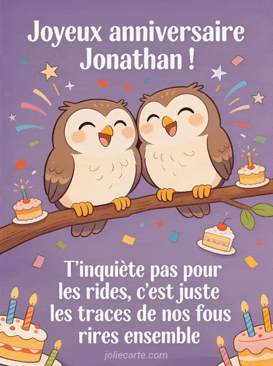 Joyeux anniversaire Jonathan - Jonathan rigolo