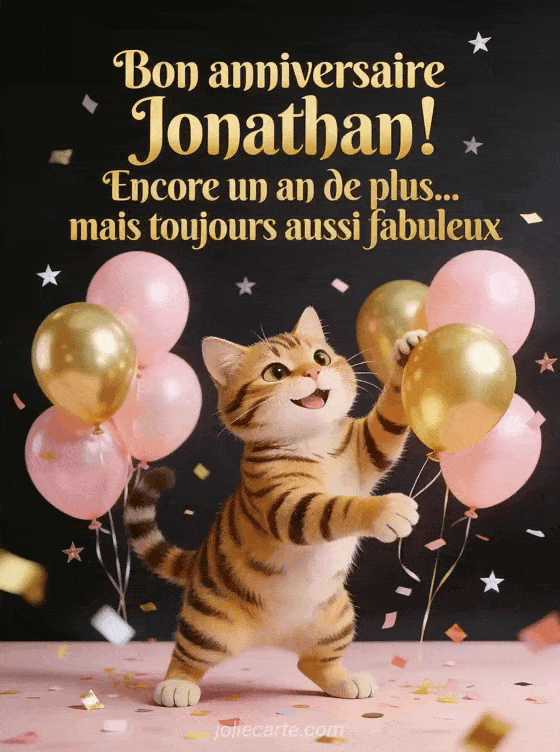 Joyeux anniversaire Jonathan - Bon anniversaire jonathan
