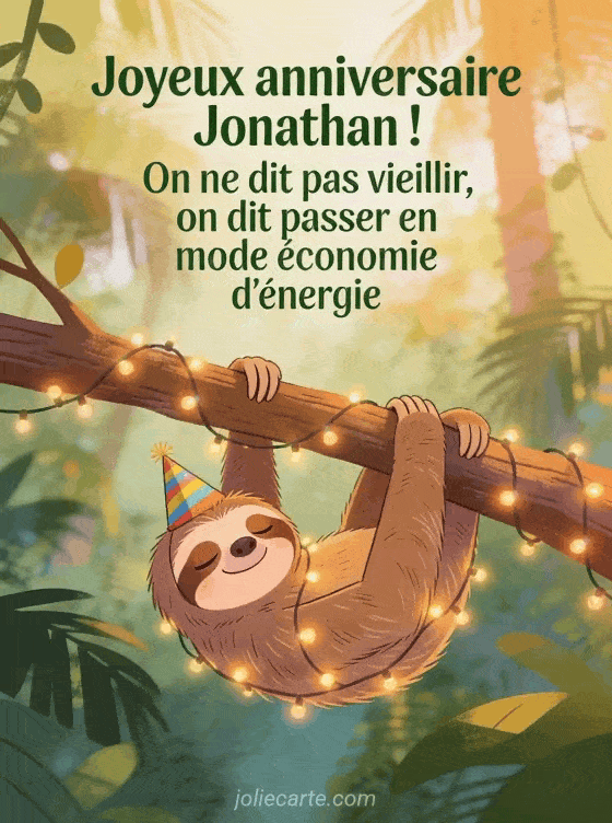 Joyeux anniversaire Jonathan - Jonathan humour