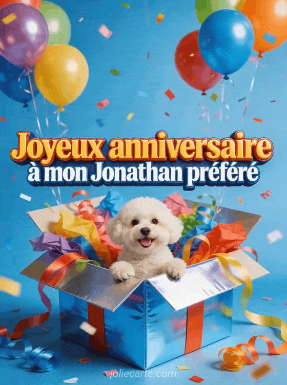 Joyeux anniversaire Jonathan - Carte joyeux anniversaire jonathan