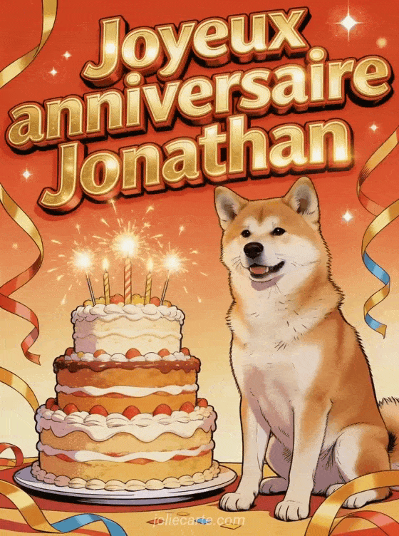 Joyeux anniversaire Jonathan - Joyeux anniversaire jonathan chien