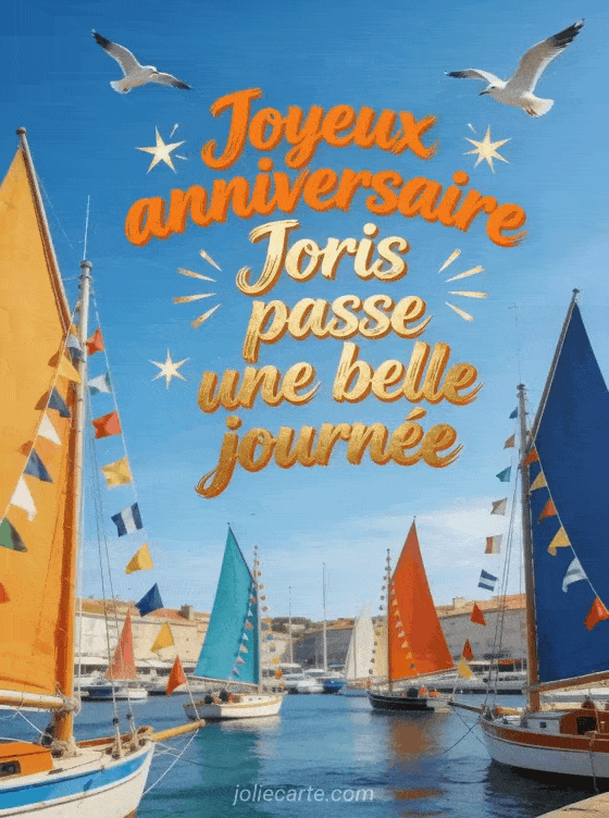 Joyeux anniversaire Joris - Carte joyeux anniversaire joris gratuite