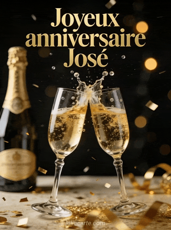 Joyeux anniversaire Jose - Jose champagne