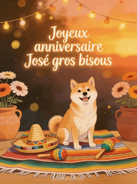 Joyeux anniversaire José - Joyeux anniversaire jose gros bisous