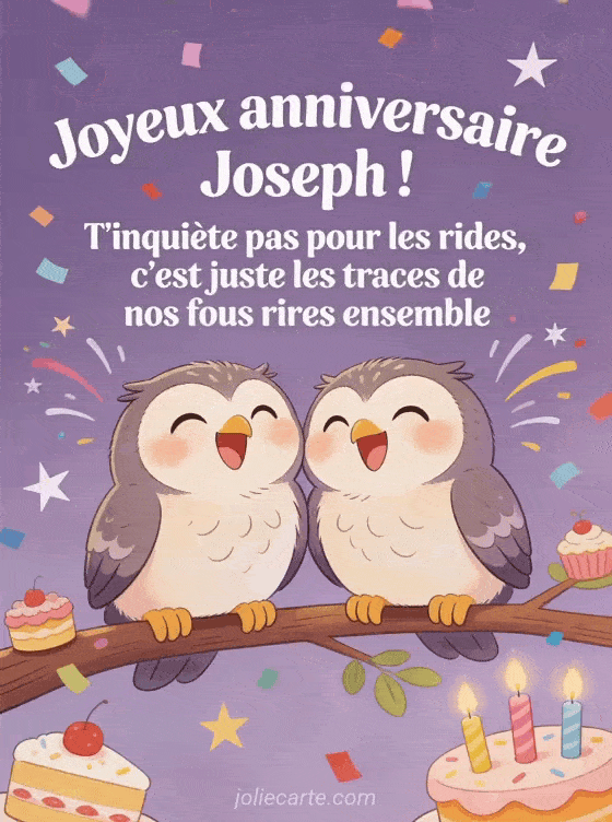 Joyeux anniversaire Joseph - Joseph rigolo