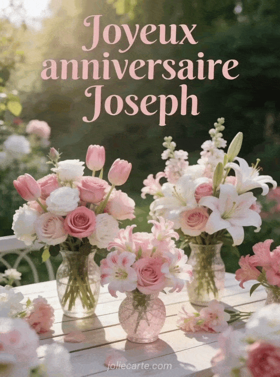Joyeux anniversaire Joseph - Joyeux anniversaire joseph fleurs