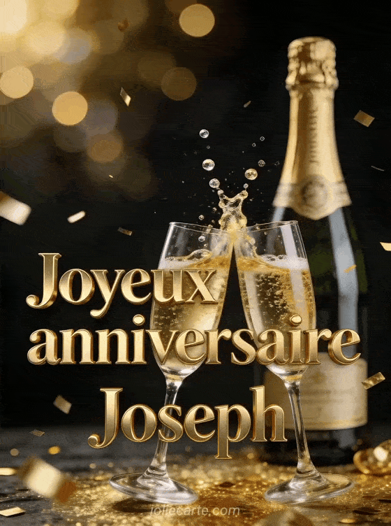 Joyeux anniversaire Joseph - Joyeux anniversaire joseph champagne