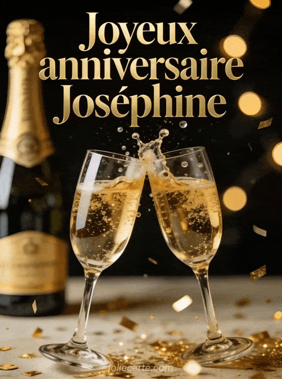 Joyeux anniversaire Joséphine - Joyeux anniversaire josephine champagne