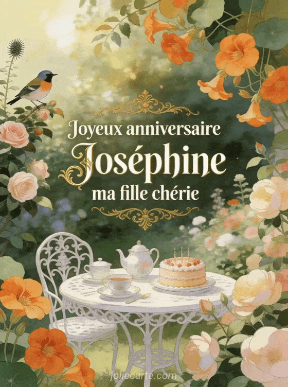 Joyeux anniversaire Joséphine - Joyeux anniversaire josephine ma fille