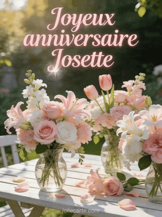 Joyeux anniversaire Josette - Joyeux anniversaire josette fleurs