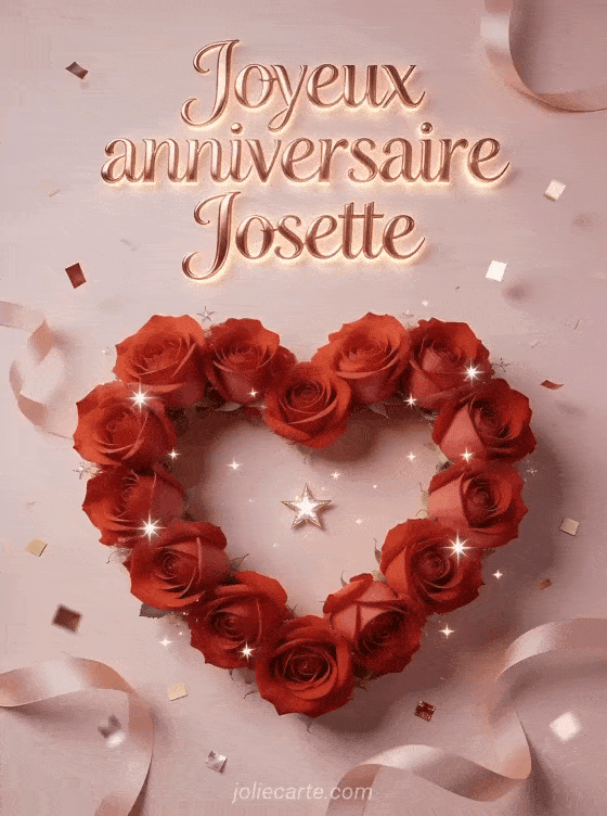 Joyeux anniversaire Josette - Carte joyeux anniversaire josette