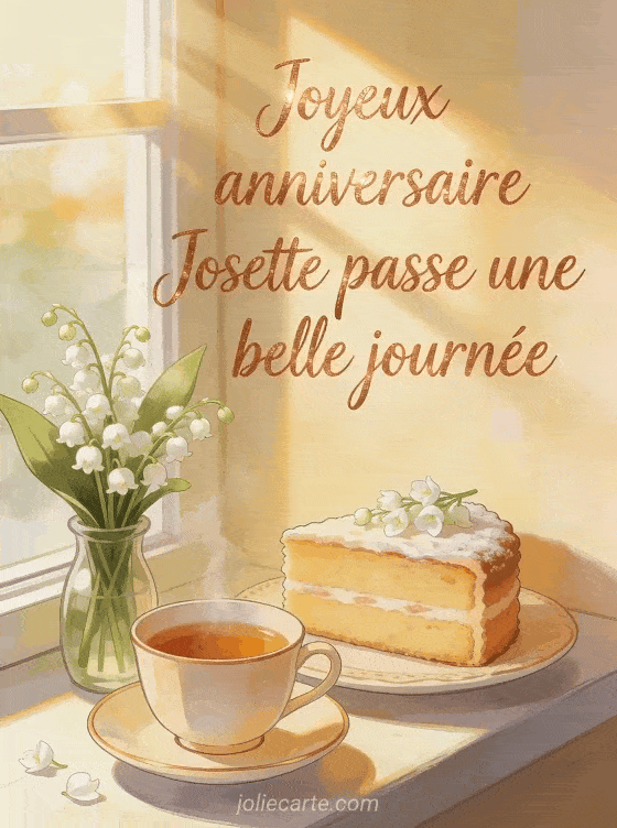 Joyeux anniversaire Josette - Carte joyeux anniversaire josette gratuite