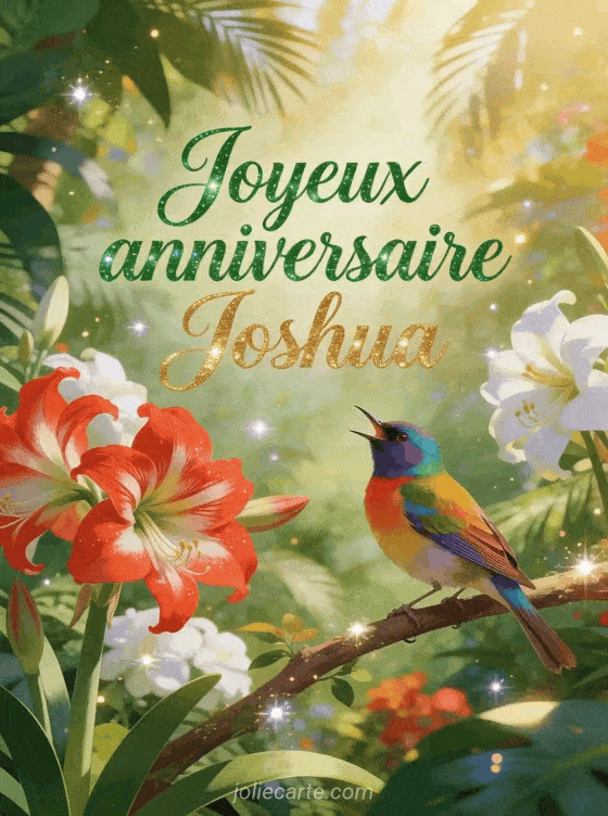 Joyeux anniversaire Joshua - Joyeux anniversaire joshua fleurs