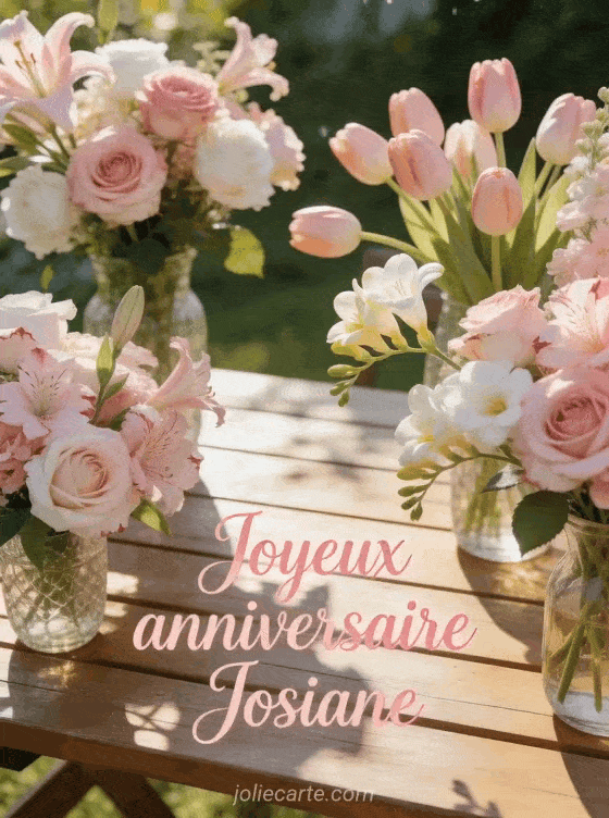 Joyeux anniversaire Josiane - Joyeux anniversaire josiane fleurs