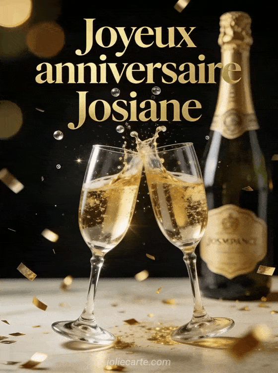 Joyeux anniversaire Josiane - Josiane champagne