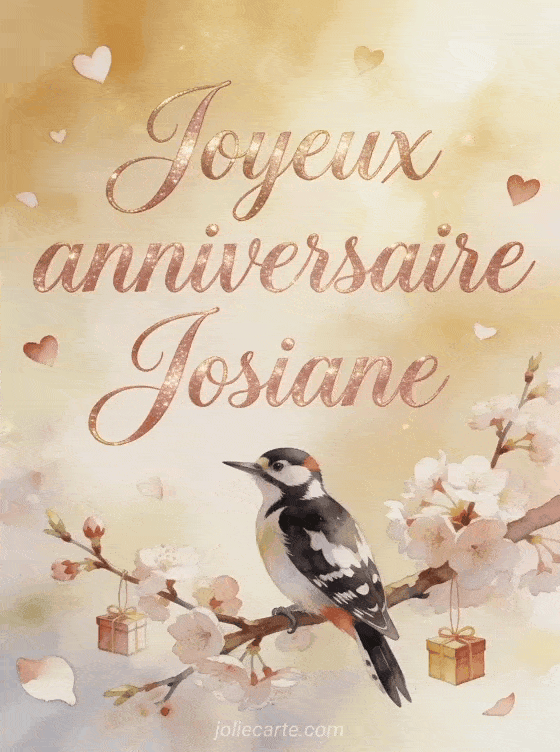 Joyeux anniversaire Josiane - Carte joyeux anniversaire josiane