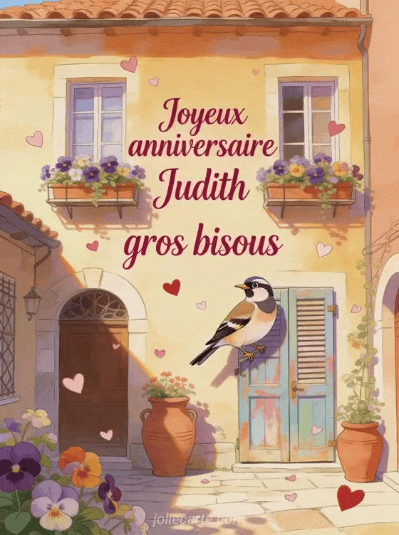 Joyeux anniversaire Judith - Joyeux anniversaire judith gros bisous