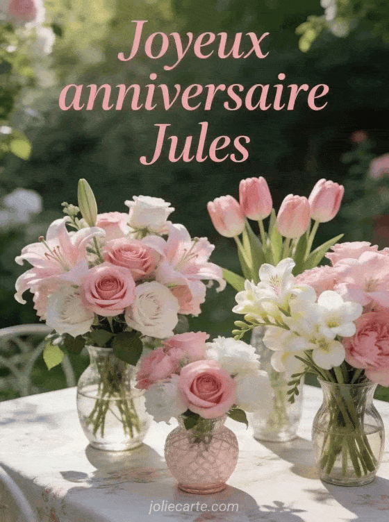 Joyeux anniversaire Jules - Jules fleurs