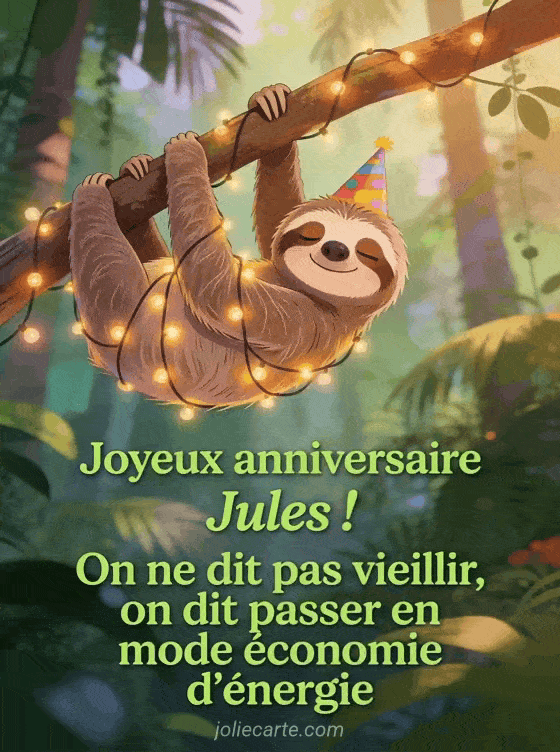 Joyeux anniversaire Jules - Jules humour