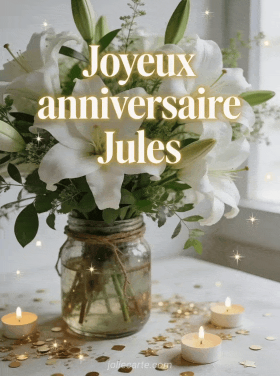 Joyeux anniversaire Jules - Joyeux anniversaire jules fleurs