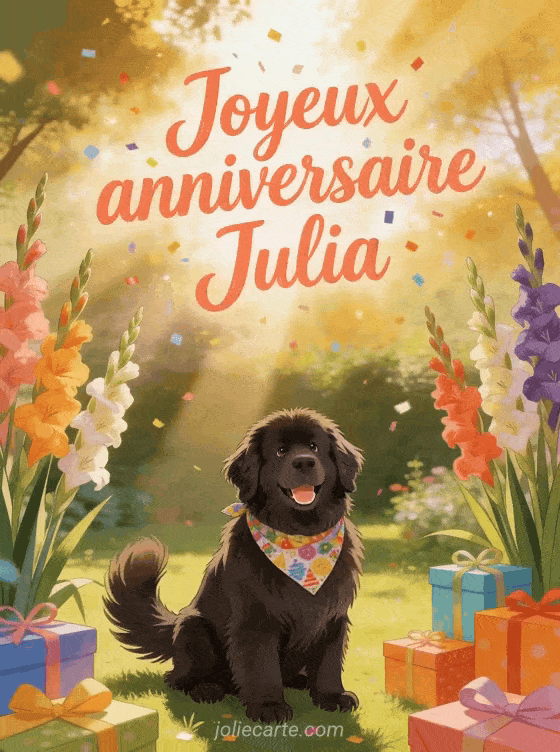 Joyeux anniversaire Julia - Joyeux anniversaire julia chien