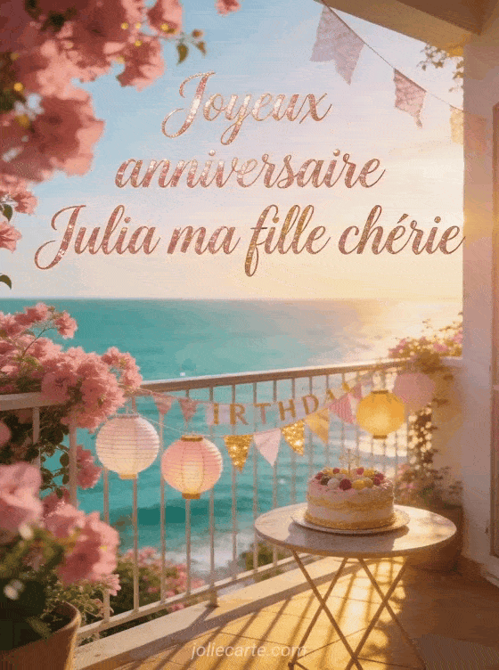Joyeux anniversaire Julia - Joyeux anniversaire julia ma fille