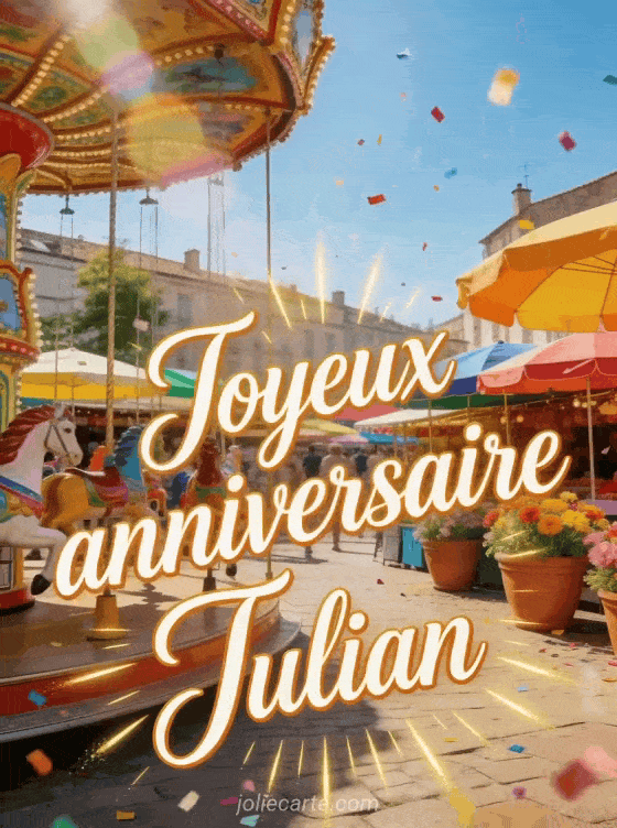 Joyeux anniversaire Julian - Joyeux anniversaire julian gif anime