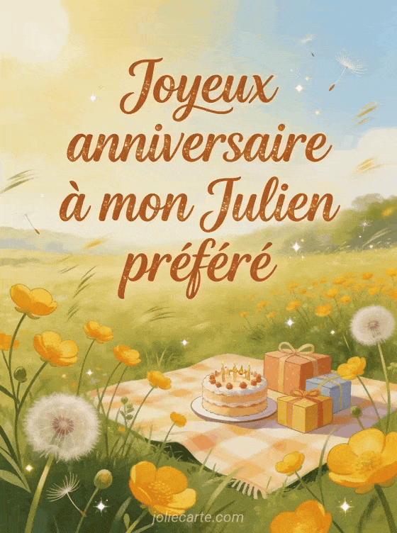 Joyeux anniversaire Julien - Joyeux anniversaire julien fleurs