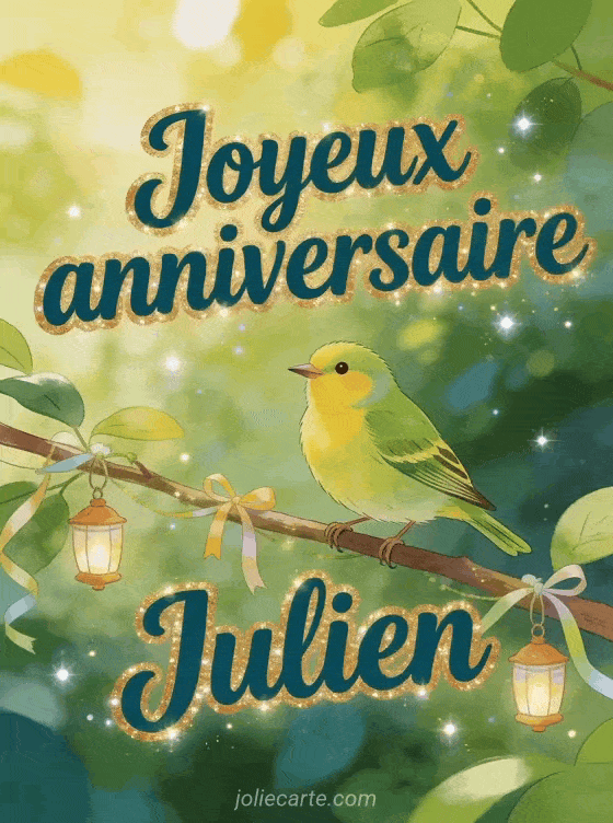 Joyeux anniversaire Julien - Carte joyeux anniversaire julien