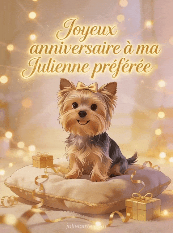 Joyeux anniversaire Julienne - Carte joyeux anniversaire julienne