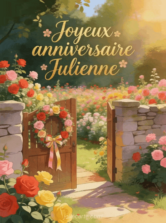 Joyeux anniversaire Julienne - Joyeux anniversaire julienne fleurs