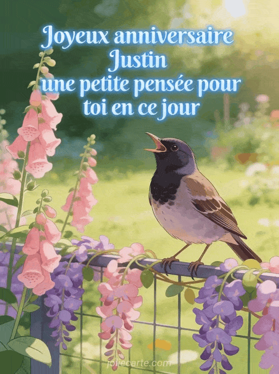 Joyeux anniversaire Justin - Joyeux anniversaire justin bisous