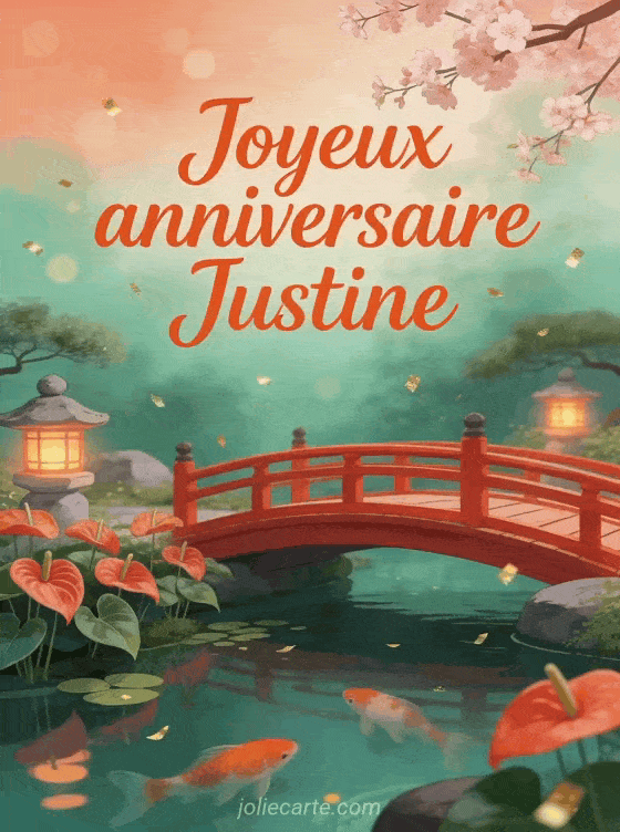 Joyeux anniversaire Justine - Joyeux anniversaire justine image