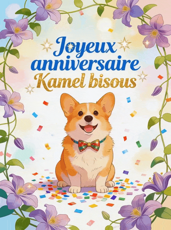 Joyeux anniversaire Kamel - Joyeux anniversaire kamel bisous