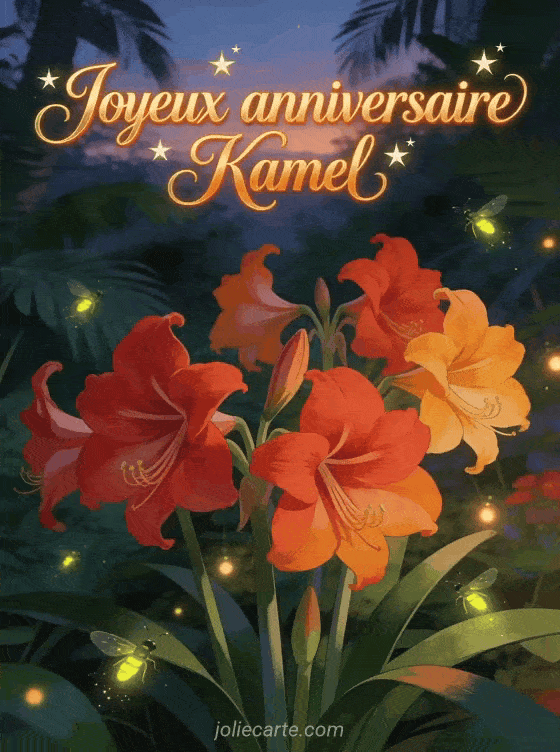 Joyeux anniversaire Kamel - Carte joyeux anniversaire kamel