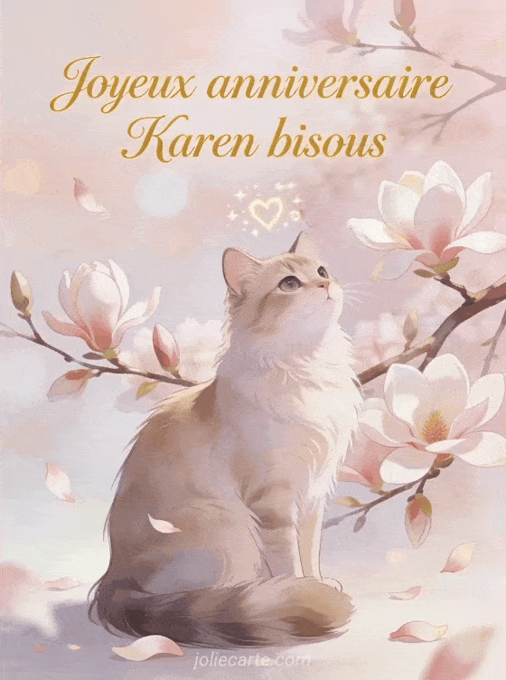 Joyeux anniversaire Karen - Joyeux anniversaire karen bisous