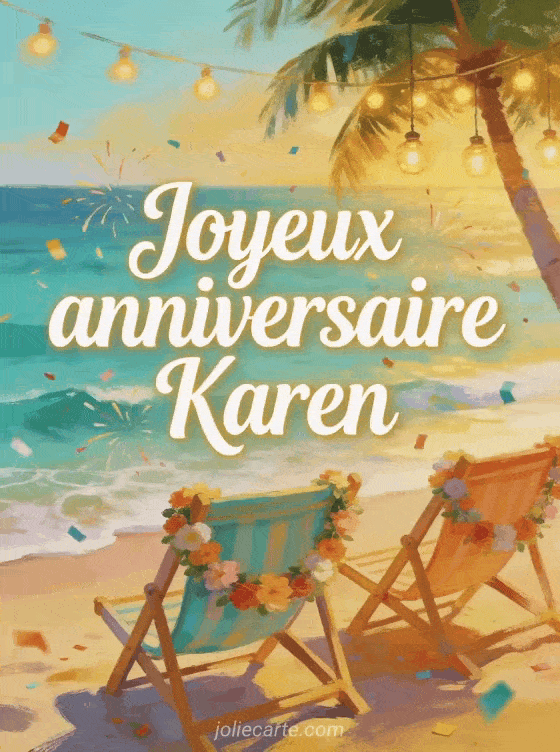 Joyeux anniversaire Karen - Carte joyeux anniversaire karen