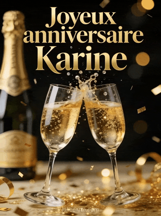 Joyeux anniversaire Karine - Joyeux anniversaire karine champagne
